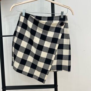 Black and white plaid Milly skirt, size 2